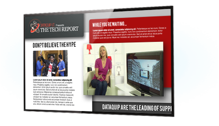 Have offline network updateable digital marketing displays in all your remote sites